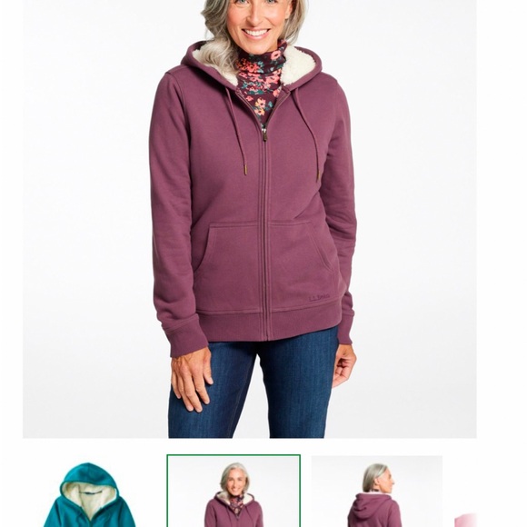 L.L. Bean fleece lined  sweatshirt Large - Picture 6 of 6